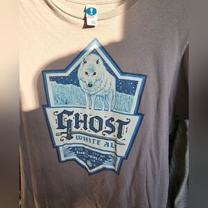 T-shirt men Gray size M Ghost white 🍺 045